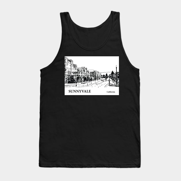 Sunnyvale - California Tank Top by Lakeric